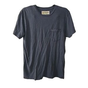 Mollusk California Hemp Pocket T Shirt Surf Mens Size Medium‎ Navy Short Sleeve